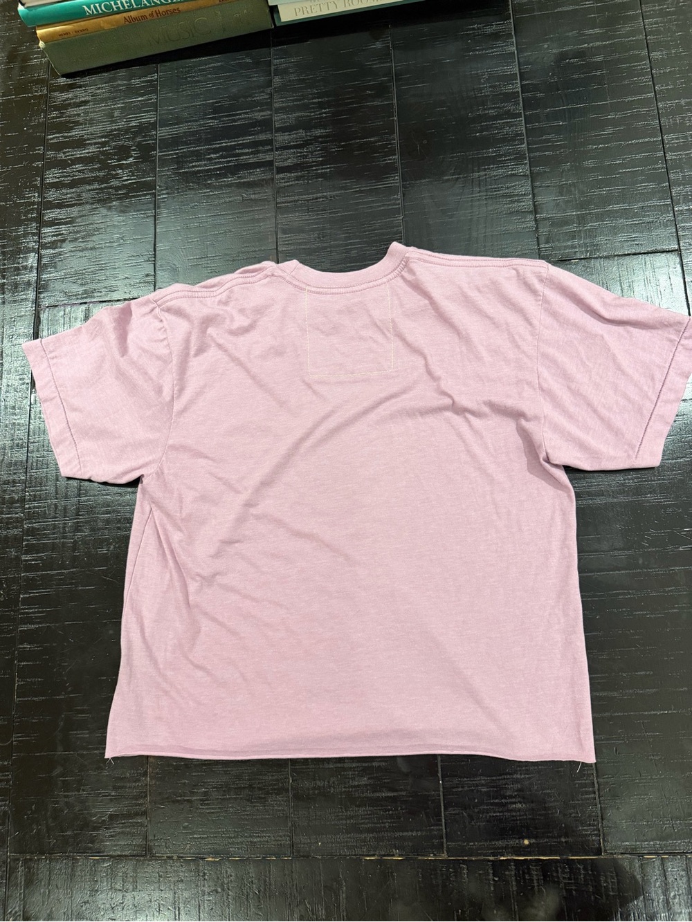 Aviator Nation Lavender Tee with Rainbow Heart Graphic size M - Picture 6 of 8